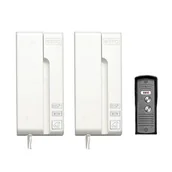 Domofony - Domofon DUO BIANCO ADP-33A3 biały EURA - miniaturka - grafika 1