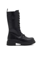 Buty dla dziewczynek - Nelli Blu Kozaki CS6171-05 Czarny - miniaturka - grafika 1
