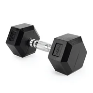 Hantle i ciężarki - Hantel ogumowany TREXO Hex HXD50 5 kg - miniaturka - grafika 1