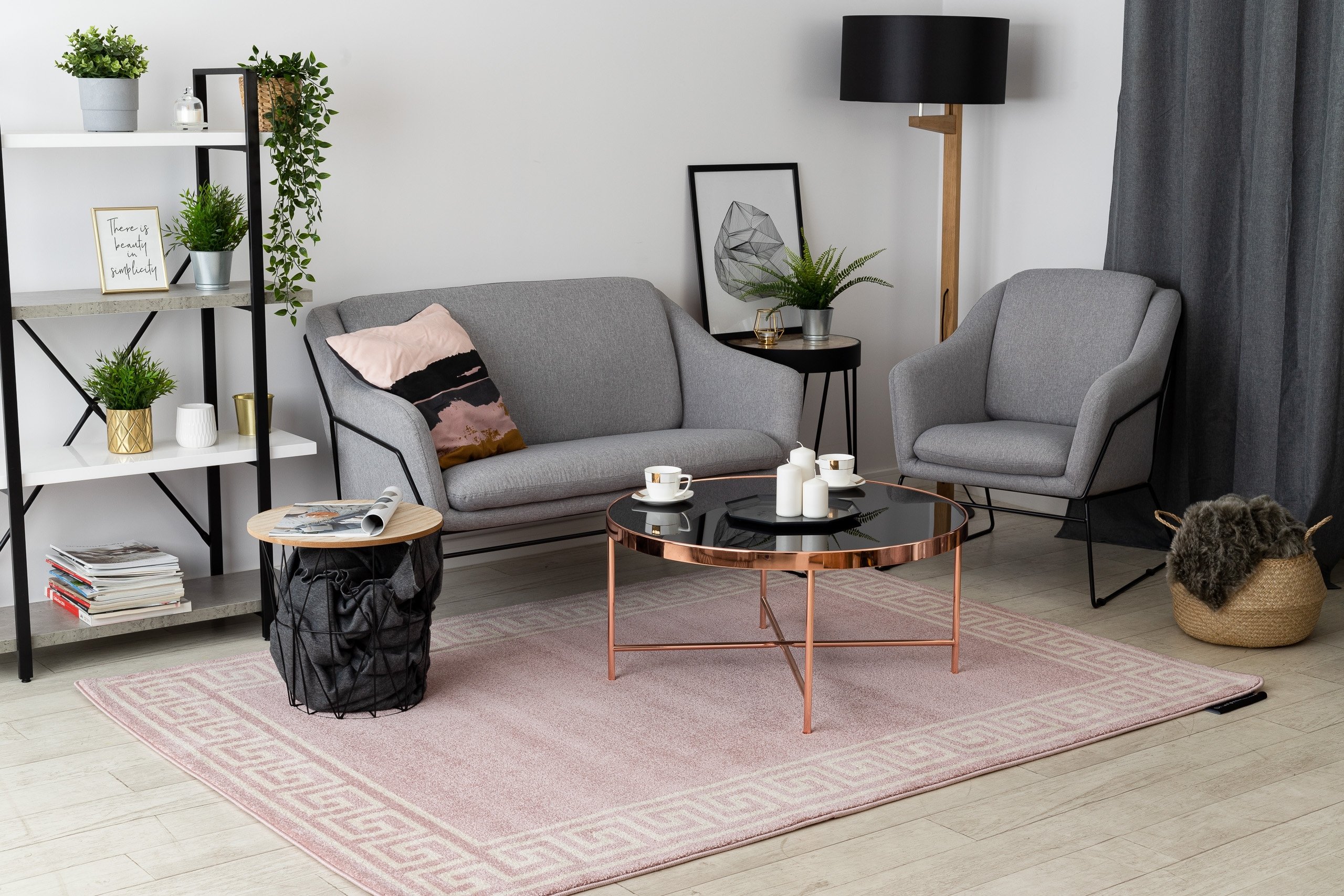 Dywan HAMPTON Grecos róż różowy 160x220 cm