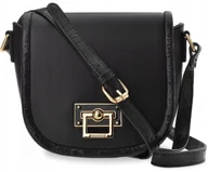 Torebki damskie - Torebka Damska Czarna Listonoszka Monnari Klasyczna Torba Skórzany Pasek - miniaturka - grafika 1