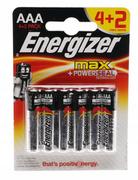 Akcesoria i części modelarskie - Energizer Bateria AAA/R03/Micro Alkaliczno-manganowe Energizer Max LR03 4+2 gratis 1.5 V 6 szt - miniaturka - grafika 1