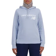 Bluzy sportowe damskie - Bluza New Balance WT03810LAY - fioletowa - miniaturka - grafika 1