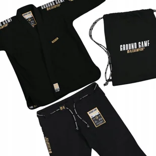 Ground Game Kimono/Gi BJJ Męskie Champion 3.0 Czarne A1 - Kimona, stroje i obuwie - miniaturka - grafika 1