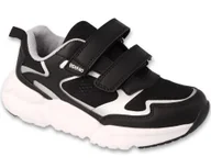 Buty dla chłopców - Buty dziecięce Befado 516Y406 chłopięce dziewczęce sportowe rzepy czarne-36 - miniaturka - grafika 1