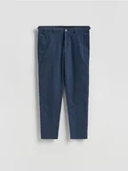 Spodnie męskie - Reserved - Spodnie chino slim - granatowy - miniaturka - grafika 1