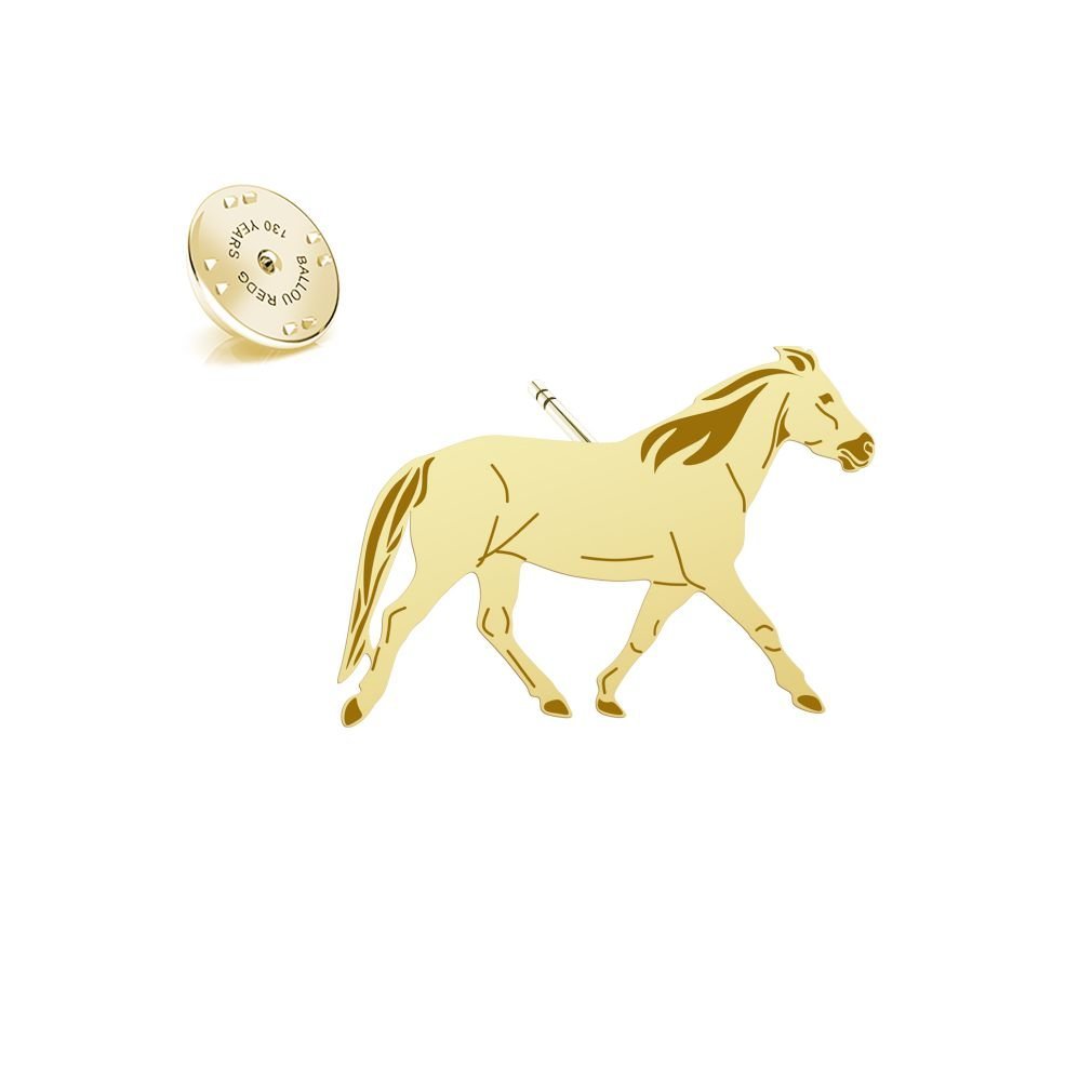 Wpinka Złota Koń Huculski 925 Kobieta Biżuteria Prezent DEDYKACJA GRATIS