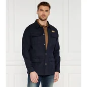 Kurtki męskie - Aeronautica Militare Kurtka SAHARIANA | Regular Fit | z dodatkiem lnu - miniaturka - grafika 1