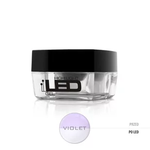 Silcare High Light Led Gel średniogęsty jednofazowy żel do paznokci Violet 15g - Żele do paznokci - miniaturka - grafika 1