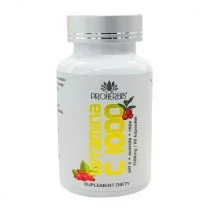 Proherbis Witamina C 1000 mg acerola róża Suplement diety 60 kaps. - Witaminy i minerały - miniaturka - grafika 1
