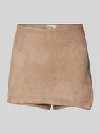 Spódnice - Spódnico-spodnie o kroju regular fit z miękkim efektem weluru model ‘INA’ - miniaturka - grafika 1