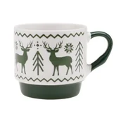 Kubki - Kubek Renifer 300 ml z porcelany NB 91460 różne kolory - miniaturka - grafika 1