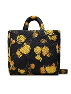 Torebki damskie - Tommy Hilfiger Torebka Flow Tote Floral AW0AW14380 Czarny - miniaturka - grafika 1