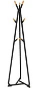 Wieszaki i stojaki - Czarny metalowy wieszak stojący do przedpokoju - Firmina - miniaturka - grafika 1
