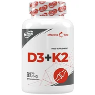 Witaminy i minerały dla sportowców - Witaminy 6PAK D3+K2 90 kapsułek 90 kaps. - miniaturka - grafika 1