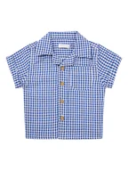 Kaftaniki dla niemowląt - Noppies Koszula "Osnabruck" w kolorze niebieskim - miniaturka - grafika 1