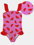 Stroje kąpielowe dla dziewczynek - Strój kąpielowy jednoczęściowy różowy 92-98 - miniaturka - grafika 1