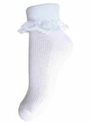 Skarpetki dla dzieci - Dziewczęce skarpetki białe Milusie - MILUSIE - miniaturka - grafika 1