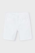 Spodnie i spodenki dla chłopców - Mayoral szorty dziecięce kolor biały regulowana talia - miniaturka - grafika 1