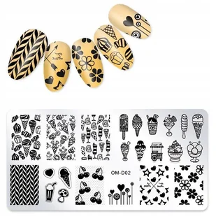 Blaszka Płytka do Stempli do zdobienia Paznokci - Ozdoby do paznokci - miniaturka - grafika 14