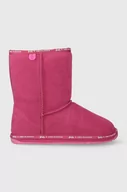 Buty dla dziewczynek - Emu Australia śniegowce zamszowe dziecięce Barbie? Wallaby Lo kolor różowy - miniaturka - grafika 1