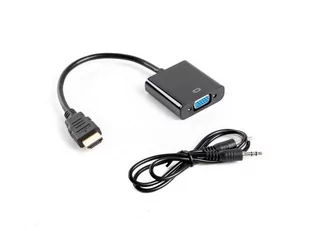 Lanberg Adapter HDMI-A M) > VGA F) + audio na kablu (AD-0017-BK) - Adaptery i przejściówki - miniaturka - grafika 4