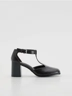 Czółenka - Reserved - Czółenka na obcasie - ciemnobrązowy - miniaturka - grafika 1