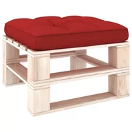 Poduszki ogrodowe - vidaXL Poduszka na sofę z palet, czerwona, 58x58x10 cm - miniaturka - grafika 1