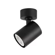 Lampy sufitowe - Italux Sufitowa LAMPA plafon LUMSI SPL-2071-1-MC-BL regulowana OPRAWA metalowy reflektorek czarny SPL-2071-1-MC-BL - miniaturka - grafika 1
