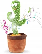Zabawki interaktywne dla dzieci - KAKTUS ŚPIEWAJĄCY TAŃCZĄCY WESOŁY ŚWIECI POWTARZA MASKOTKA DLA DZIECKA DUŻY - miniaturka - grafika 1