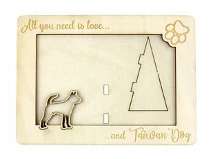 Taiwan dog ramka na zdjęcie z psem grawer - Ramki na zdjęcia Taiwan dog ramka na zdjęcie z psem grawer - Ramki na zdjęcia - miniaturka - grafika 1