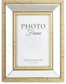 Ramki na zdjęcia - Ramka na zdjęcie zdjęcia złoto-srebrna glamour 21,5x17x2,5-14 168653 - miniaturka - grafika 1