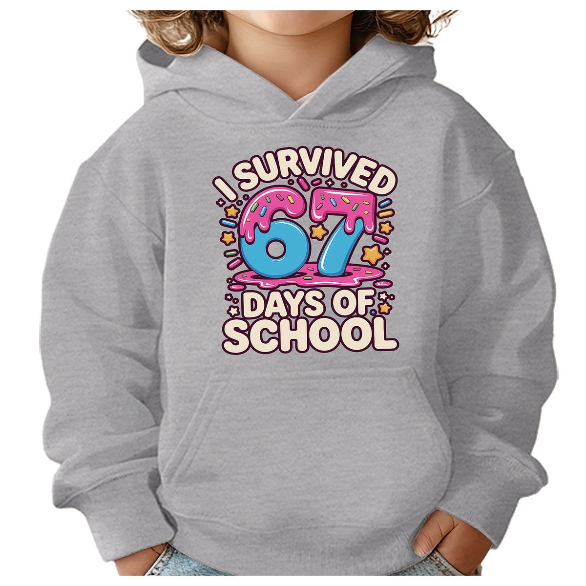 BLUZA DZIECIĘCA Z KAPTUREM 67 SIX SEVEN SZKOŁA 110-116 DLA DZIECKA PREZENT