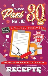 Kartka Na 30 Urodziny Z Receptą Zabawna Jcx46 - Kartki okolicznościowe i zaproszenia - miniaturka - grafika 1