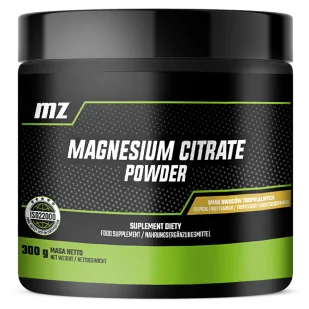 MZ-STORE MAGNESIUM CITRATE B6 CYTRYNIAN MAGNEZU W PROSZKU 300 GRAM - Witaminy i minerały - miniaturka - grafika 1
