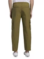 Spodenki męskie - TOM TAILOR Denim Męskie spodnie dresowe cargo 1017812, 21041 - Faded Moss Green, XL - miniaturka - grafika 1