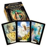Gry karciane - Studio Astropsychologii Złoty tarot (karty + książka) - miniaturka - grafika 1