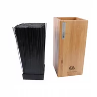 Akcesoria do noży - UNIWERSALNY BAMBUSOWY BLOK STOJAK NA NOŻE PRĘCIKI - miniaturka - grafika 1