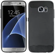 Etui i futerały do telefonów - cofi1453® Etui silikonowe Carbon kompatybilne z Samsung Galaxy S7 EDGE (G935F) Etui TPU Miękkie etui na telefon komórkowy Pokrowiec ochronny Czarny - miniaturka - grafika 1