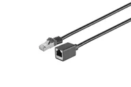 Kable miedziane - Microconnect MC-SFTP-CAT7005EXT-S kabel sieciowy Czarny 0,5 m Cat7 S/FTP (S-STP) - miniaturka - grafika 1