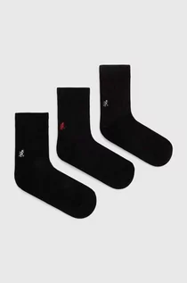 Skarpetki męskie - Gramicci skarpetki 3-pack Basic Crew Socks męskie kolor czarny SX.M04-White - grafika 1
