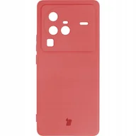 Etui i futerały do telefonów - Bizon Etui Case Silicone Sq do Vivo X80 Pro ciemny róż - miniaturka - grafika 1