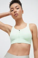 Bielizna sportowa damska - adidas Performance biustonosz sportowy Luxe kolor zielony gładki - miniaturka - grafika 1