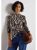 Koszulki i topy damskie - Cecil Koszulka w kolorze jasnoszaro-czarnym - miniaturka - grafika 1