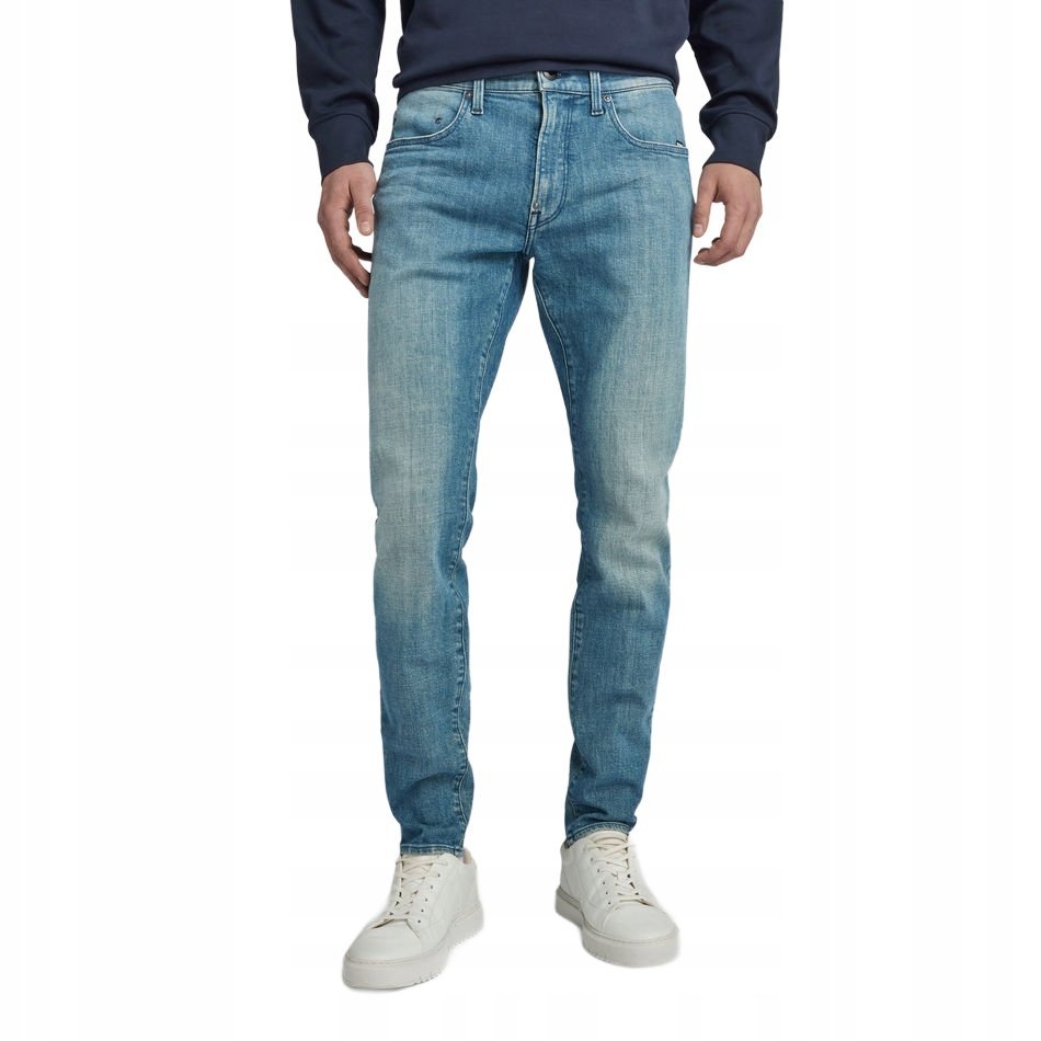 G STAR RAW JEANSY MĘSKIE RURKI NIEBIESKIE PRZETARCIA BAWEŁNA 31/32 6CA