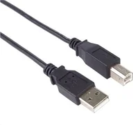Kable USB - Kabel USB PremiumCord USB-A - USB-B 1 m Czarny (2960103209731) - miniaturka - grafika 1