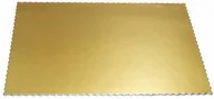 Dodatki do ciast w proszku - Podkład pod tort prostokątny 40x60 gruby złoty 2400g podkładka pod ciasto - miniaturka - grafika 1
