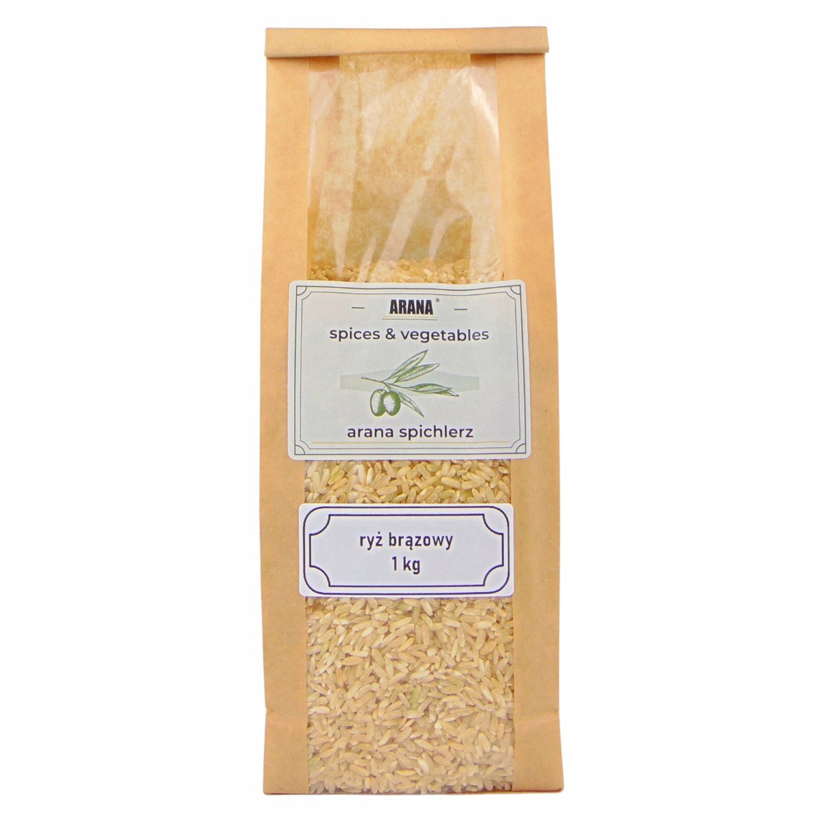 RYŻ BRĄZOWY 1 kg naturalny wysoka jakość