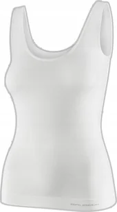 Brubeck TA1059W Koszulka damska bez rękawów COMFORT MERINO kremowy M - Koszulki sportowe damskie - miniaturka - grafika 1