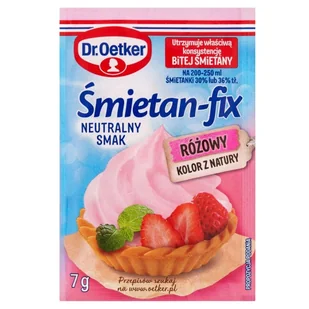 Dr. Oetker Śmietan-fix różowy 7 g - Dodatki do ciast w proszku - miniaturka - grafika 1